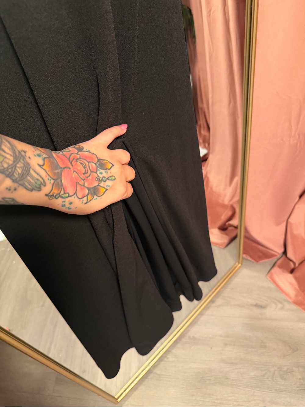 Birdy Grey Black Cowl Neck Maxi Dress - Picture 3 of 5